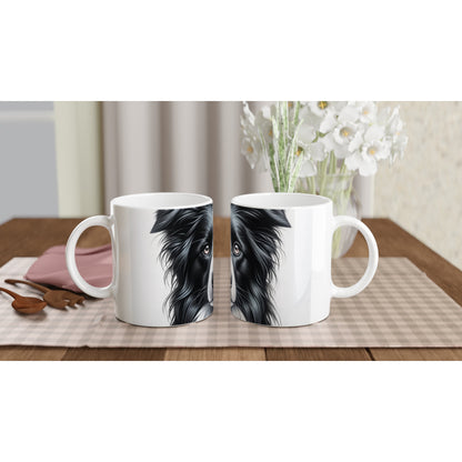 Border Collie Drawing "Eyes" 11oz Ceramic Mug