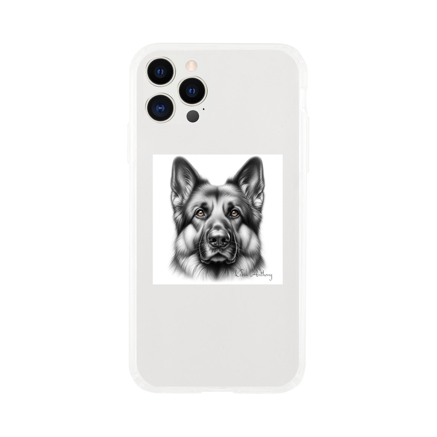 German Shepherd Phone Case - Clear case