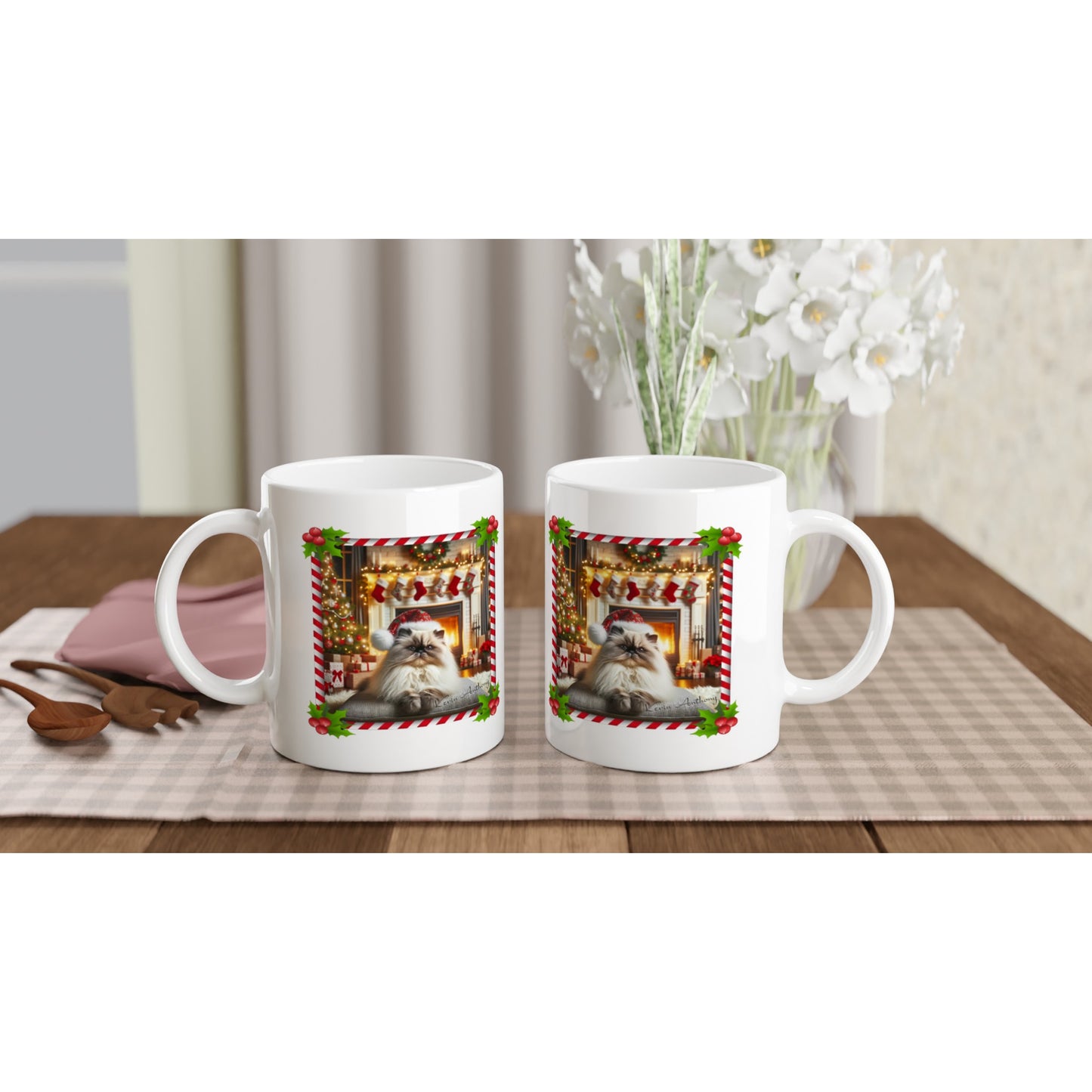 Himalayan Cat Christmas 11oz Ceramic Mug