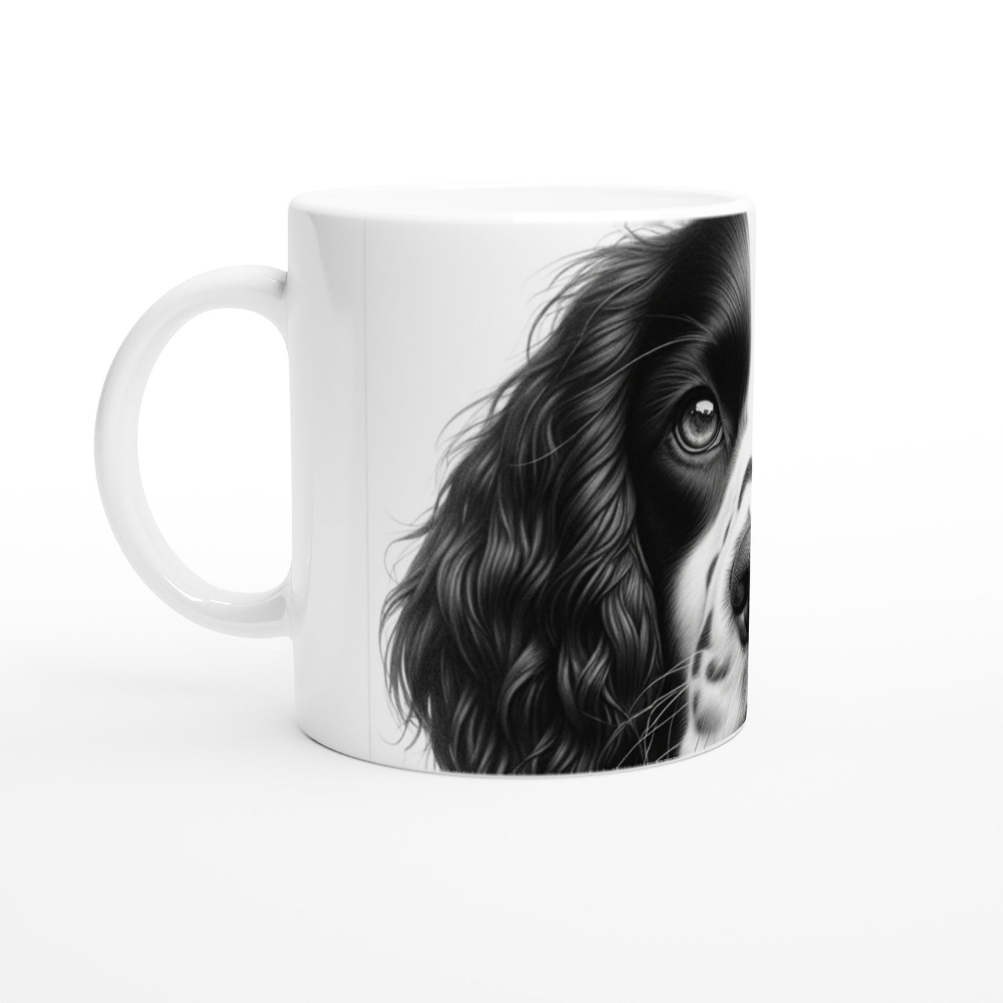 English Springer Spaniel Drawing "Eyes" 11oz Ceramic Mug