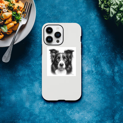 Border Collie Flexi Phone Case - Tough case