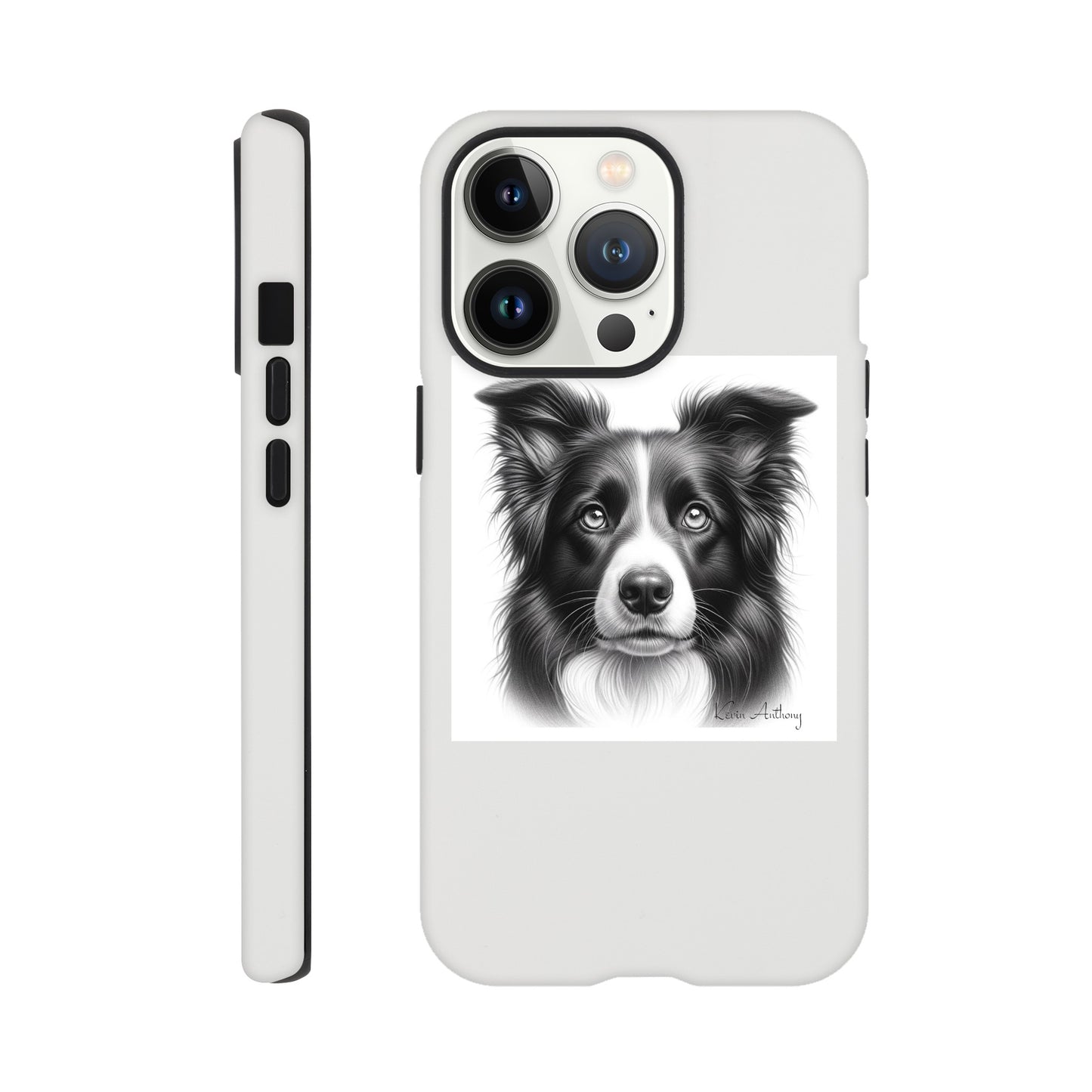 Border Collie Flexi Phone Case - Tough case