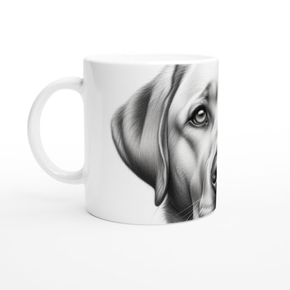 Labrador Retriever Drawing "Eyes" 11oz Ceramic Mug