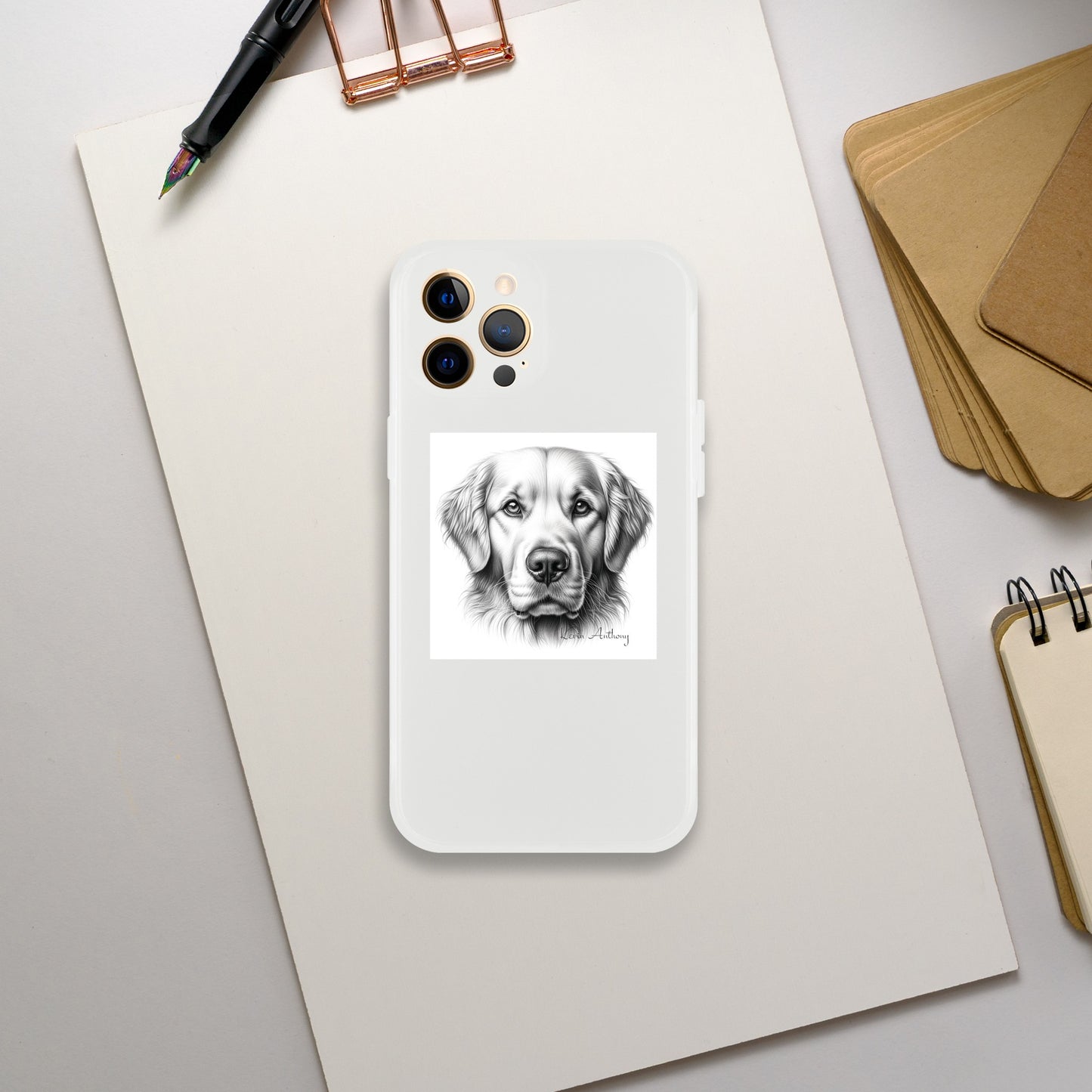 Golden Retriever Flexi Phone Case