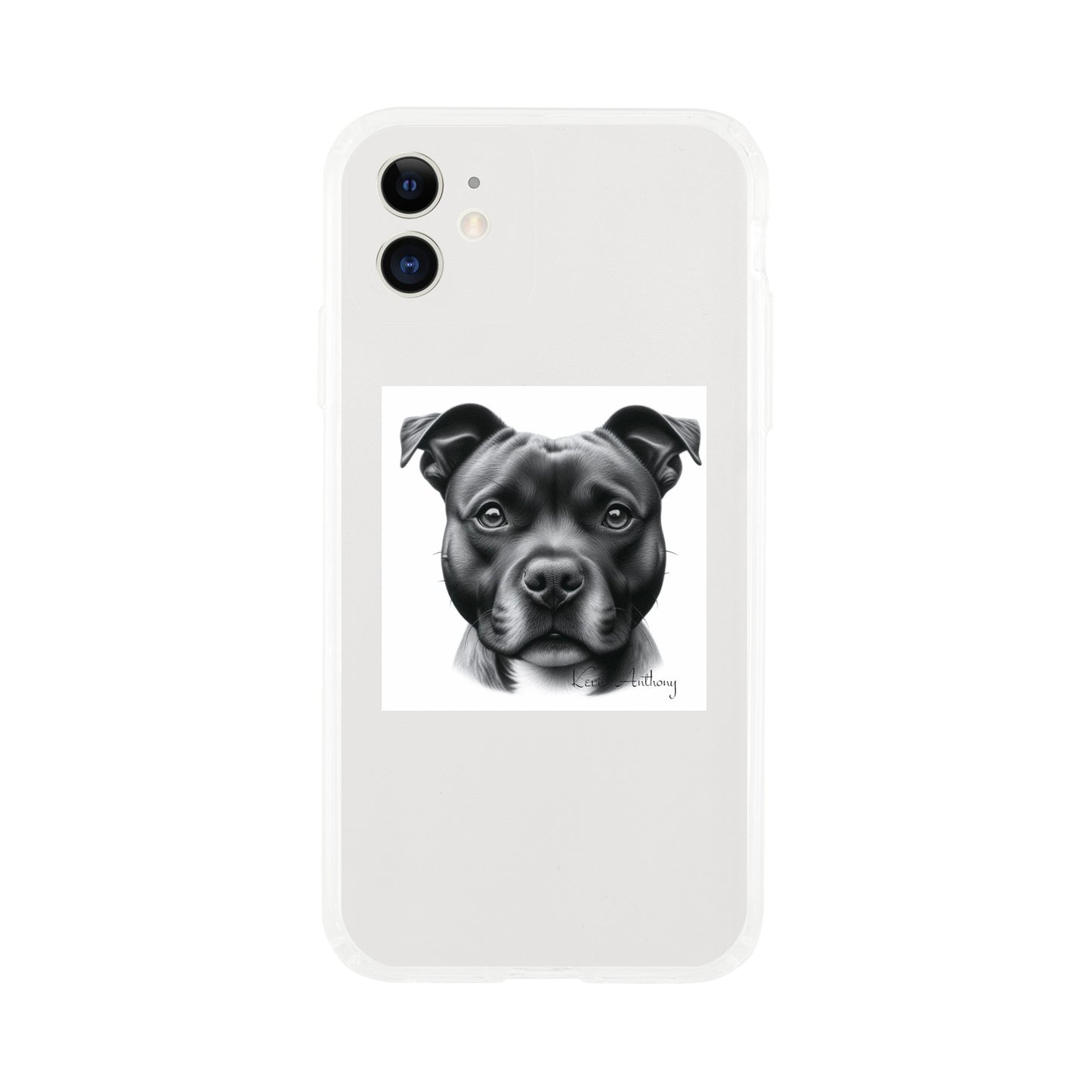 Staffordshire Bull Terrier Phone Case - Clear case