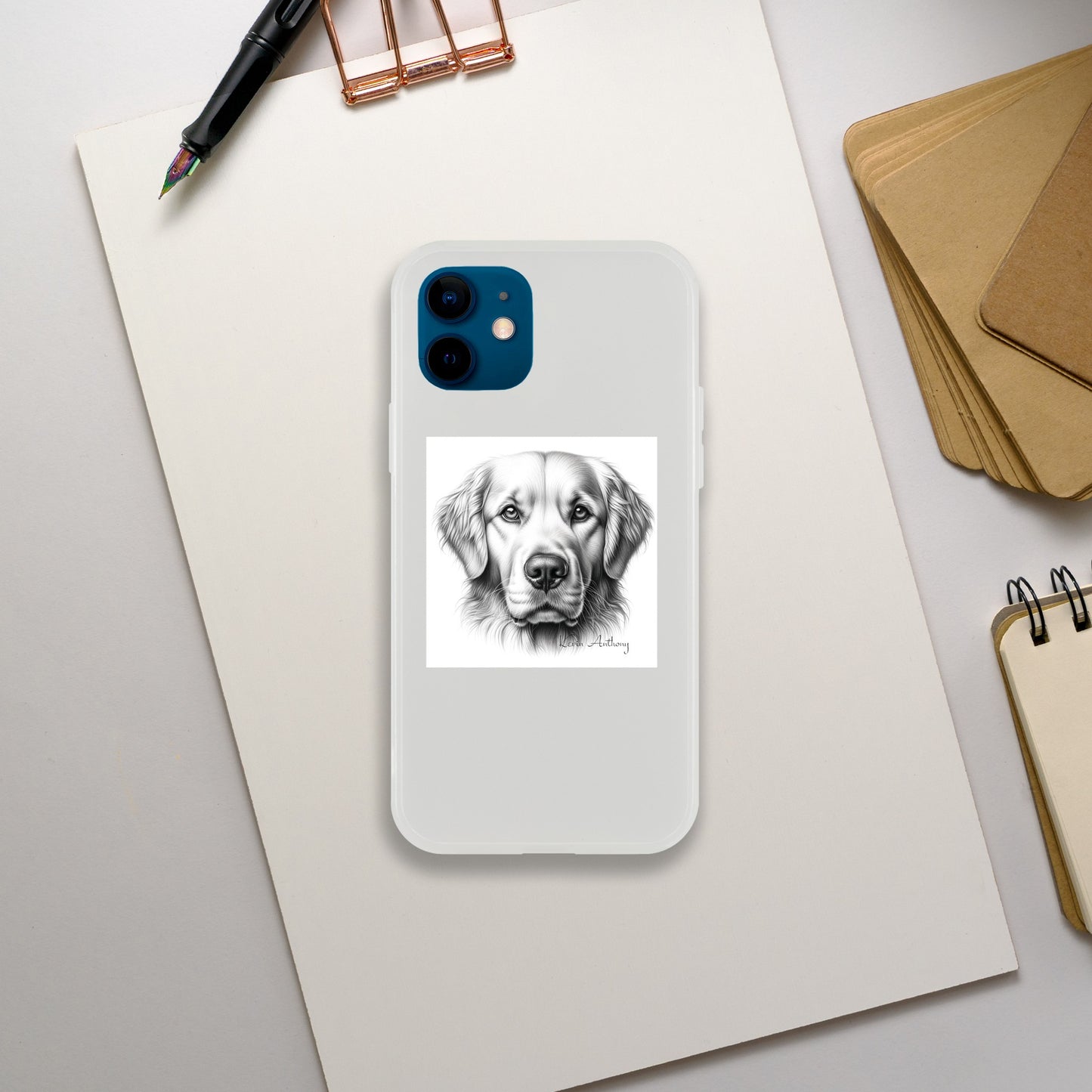 Golden Retriever Flexi Phone Case