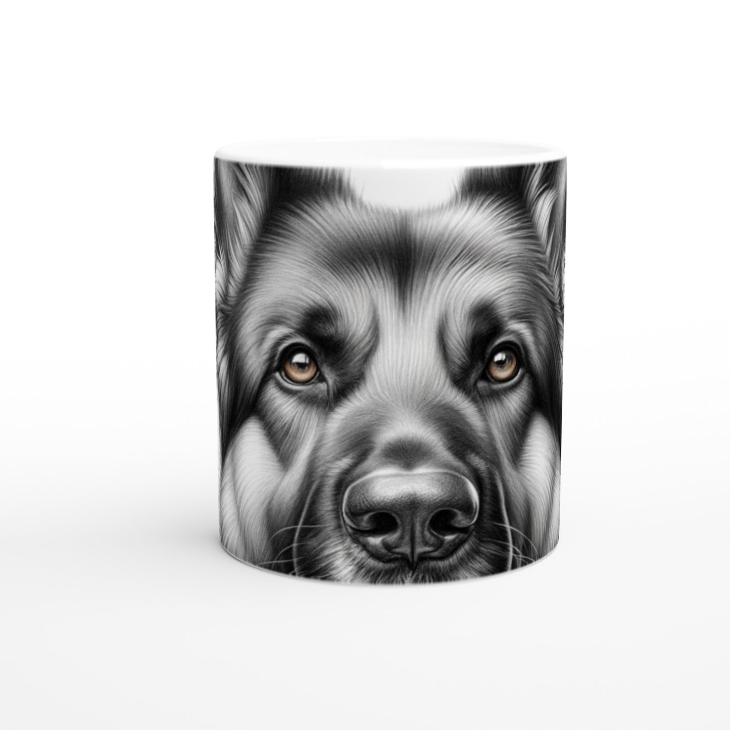 German Shepherd Drawing "Eyes" 11oz Ceramic Mug