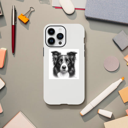 Border Collie Flexi Phone Case - Tough case
