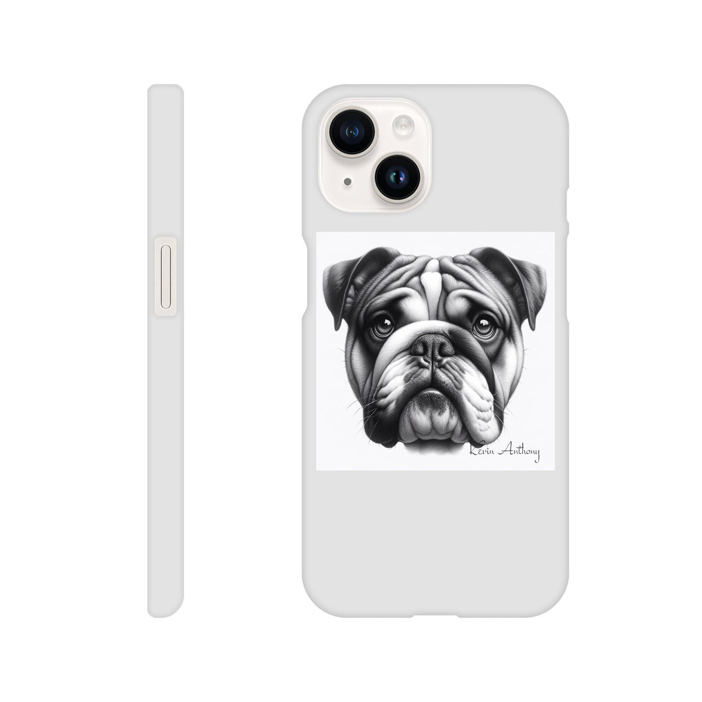 Bulldog Phone Case - Slim case