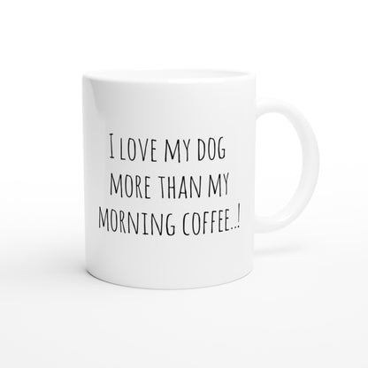 Golden Retriever Drawing "I love my dog..!" 11oz Ceramic Mug