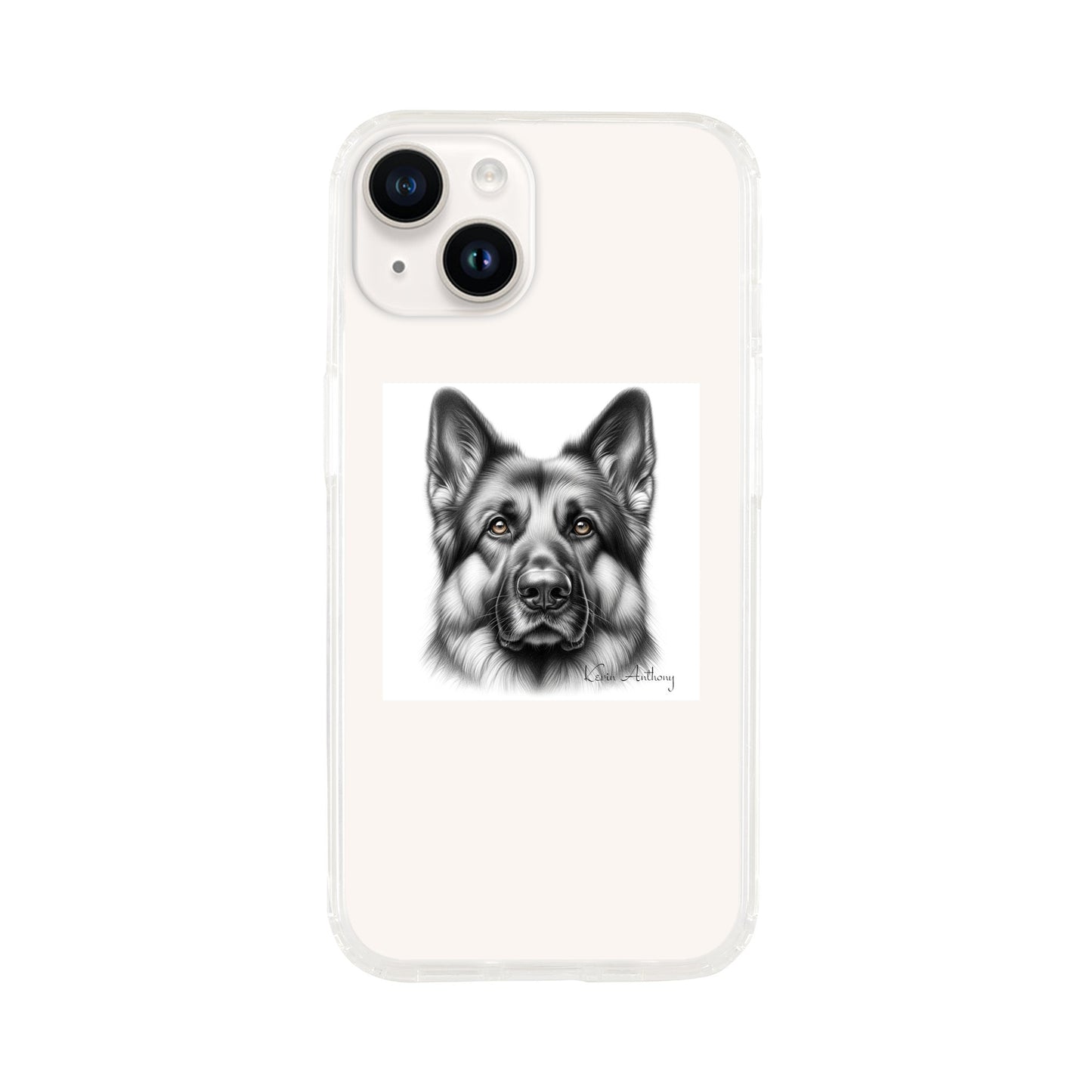 German Shepherd Phone Case - Clear case