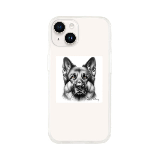 German Shepherd Phone Case - Clear case