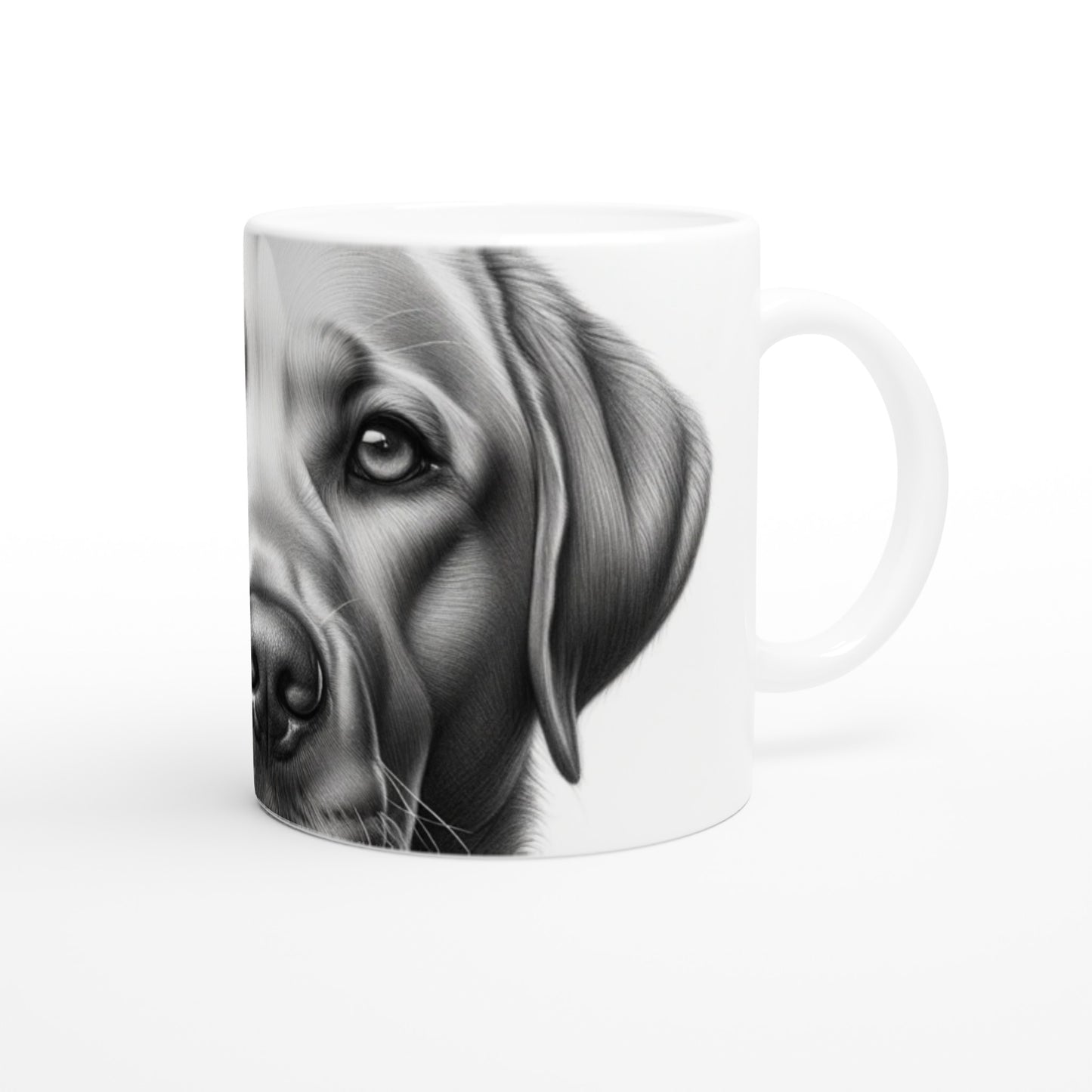 Labrador Retriever Drawing "Eyes" 11oz Ceramic Mug