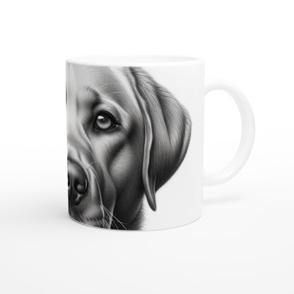 Labrador Retriever Drawing "Eyes" 11oz Ceramic Mug