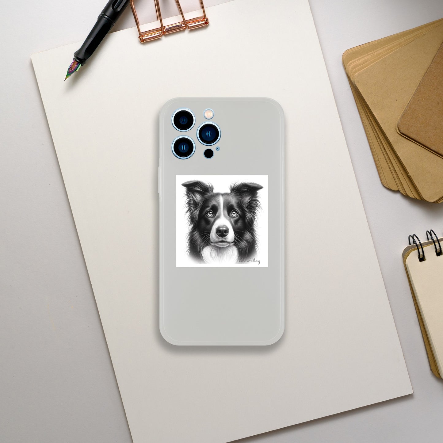 Border Collie Flexi Phone Case