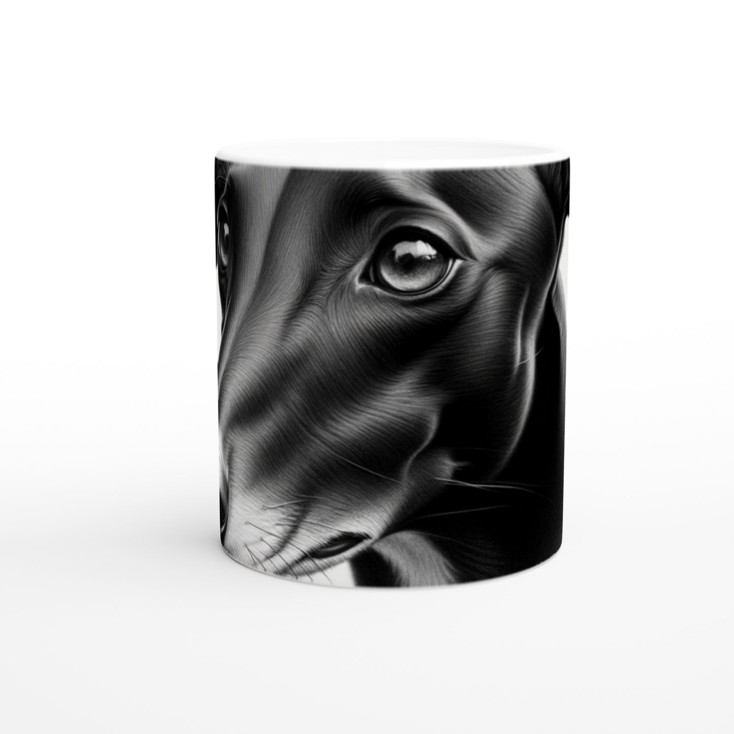 Greyhound Drawing "Eyes" 11oz Ceramic Mug