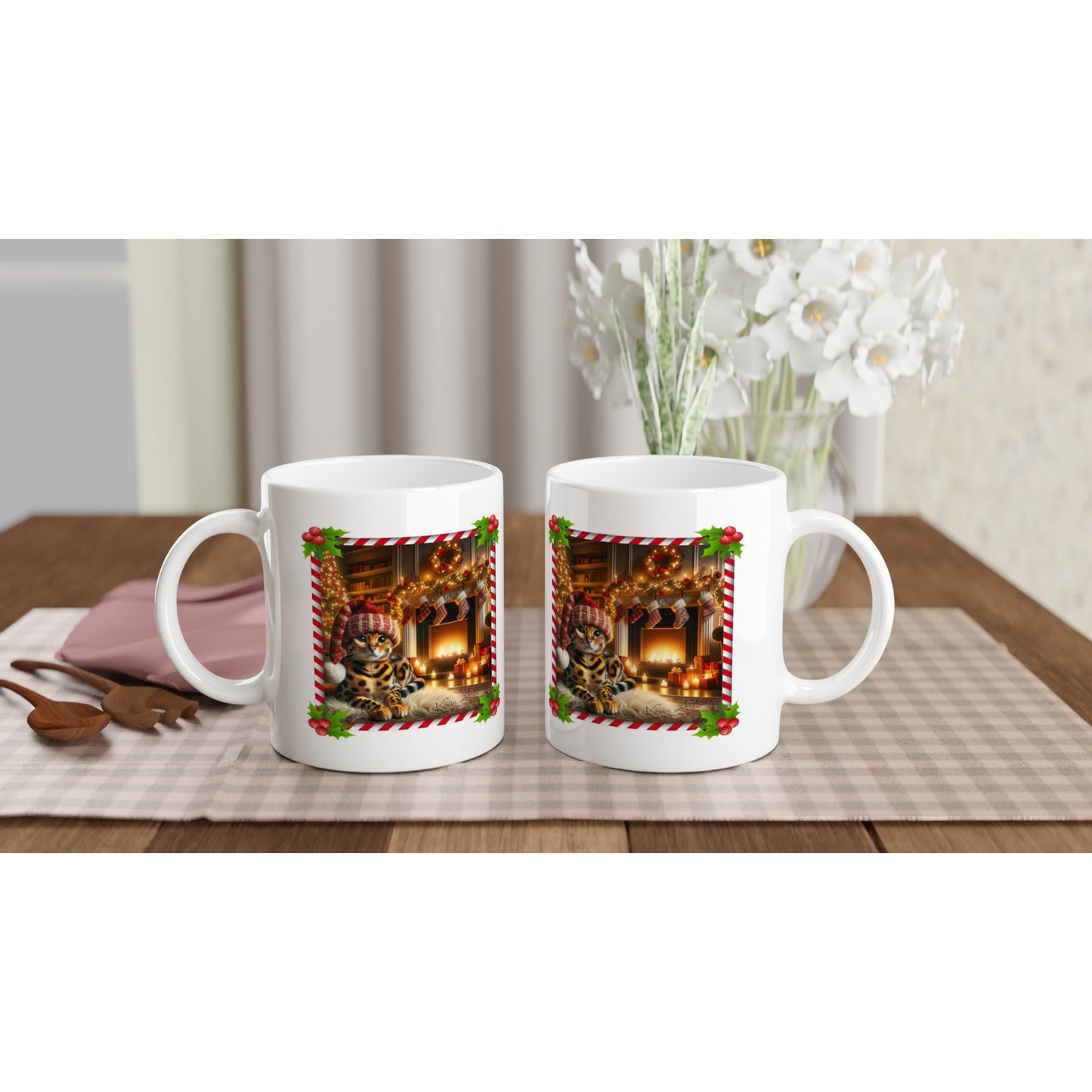 Cheetoh Cat Christmas 11oz Ceramic Mug