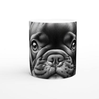 French Bulldog Drawing "Eyes" 11oz Ceramic Mug
