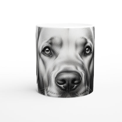 Labrador Retriever Drawing "Eyes" 11oz Ceramic Mug