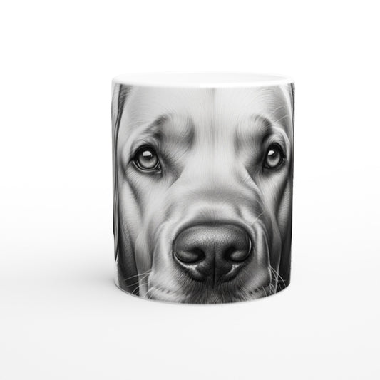Labrador Retriever Drawing "Eyes" 11oz Ceramic Mug