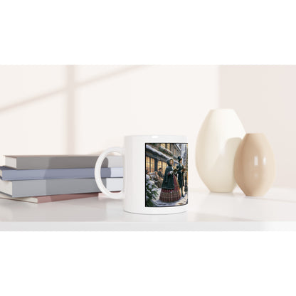 Border Collie - Victorian Christmas Carol Singers 11oz Ceramic Mug