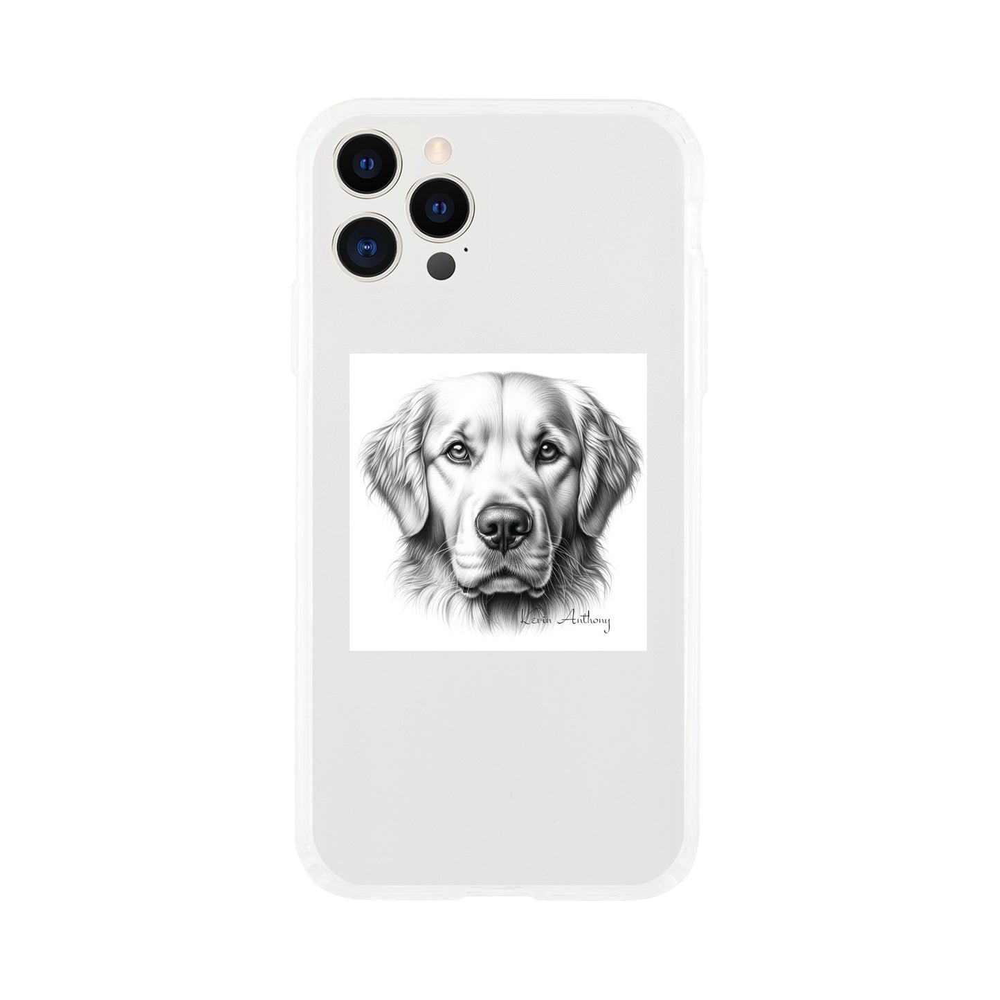 Golden Retriever Phone Case - Clear case