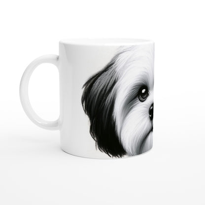 Shih Tzu Drawing "Eyes" 11oz Ceramic Mug