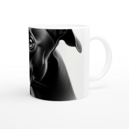 Greyhound Drawing "Eyes" 11oz Ceramic Mug
