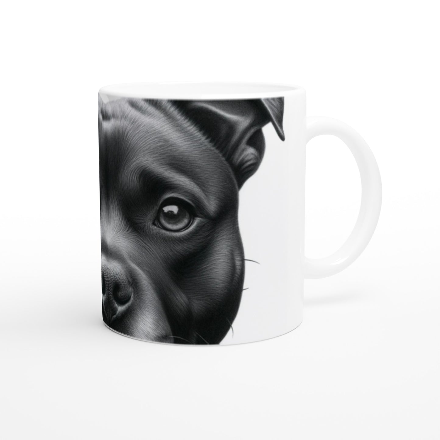 Staffordshire Bull Terrier Drawing "Eyes" 11oz Ceramic Mug