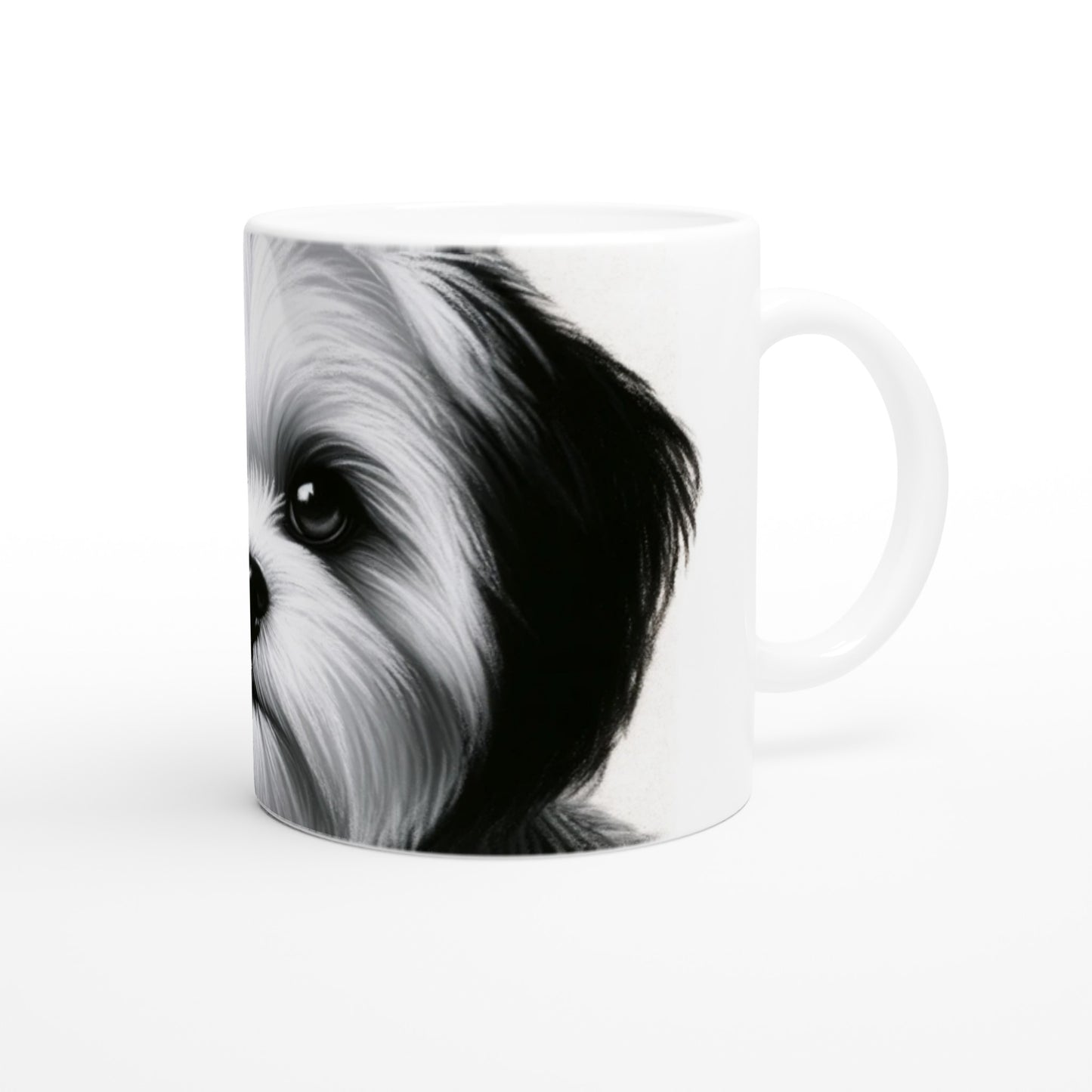 Shih Tzu Drawing "Eyes" 11oz Ceramic Mug