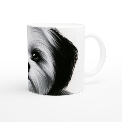 Shih Tzu Drawing "Eyes" 11oz Ceramic Mug