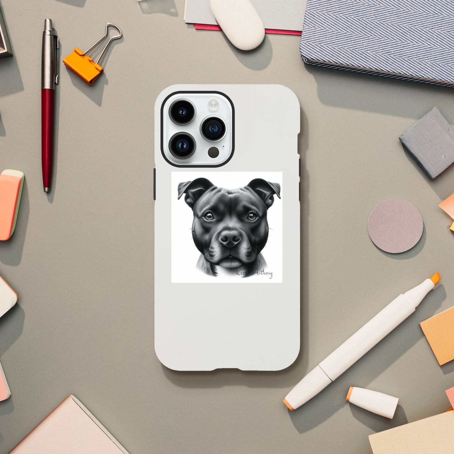 Staffordshire Bull Terrier Phone Case - Tough case