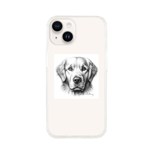 Golden Retriever Phone Case - Clear case