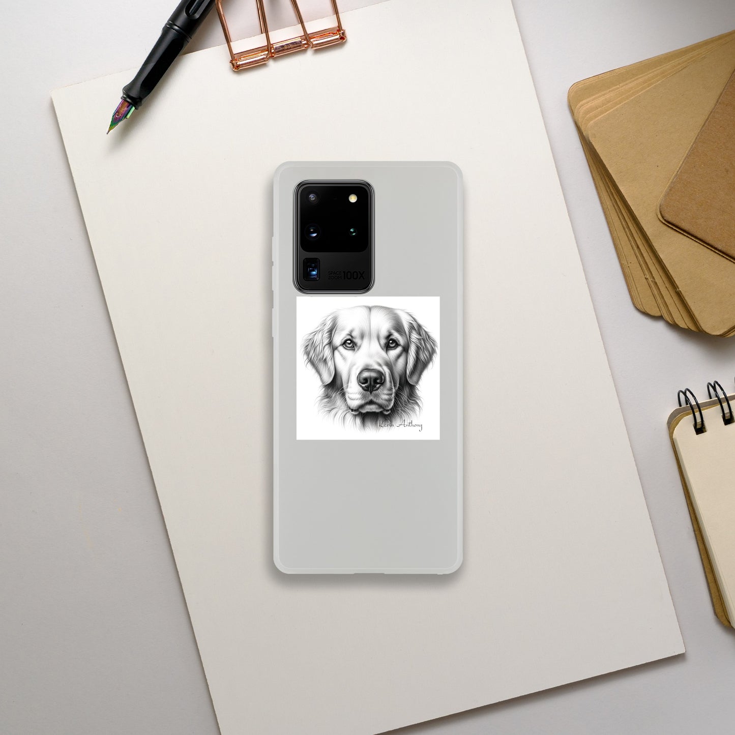 Golden Retriever Flexi Phone Case