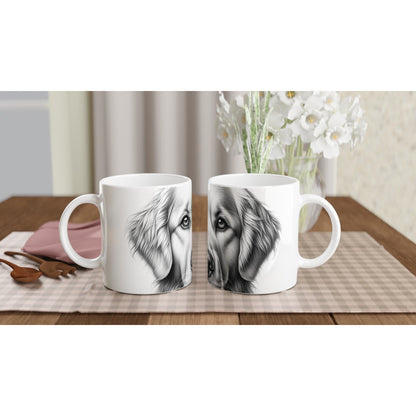Golden Retriever Drawing "Eyes" 11oz Ceramic Mug