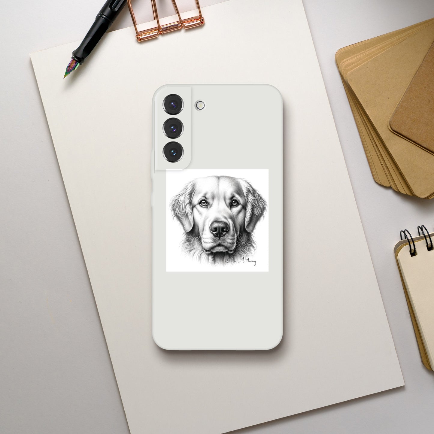 Golden Retriever Flexi Phone Case