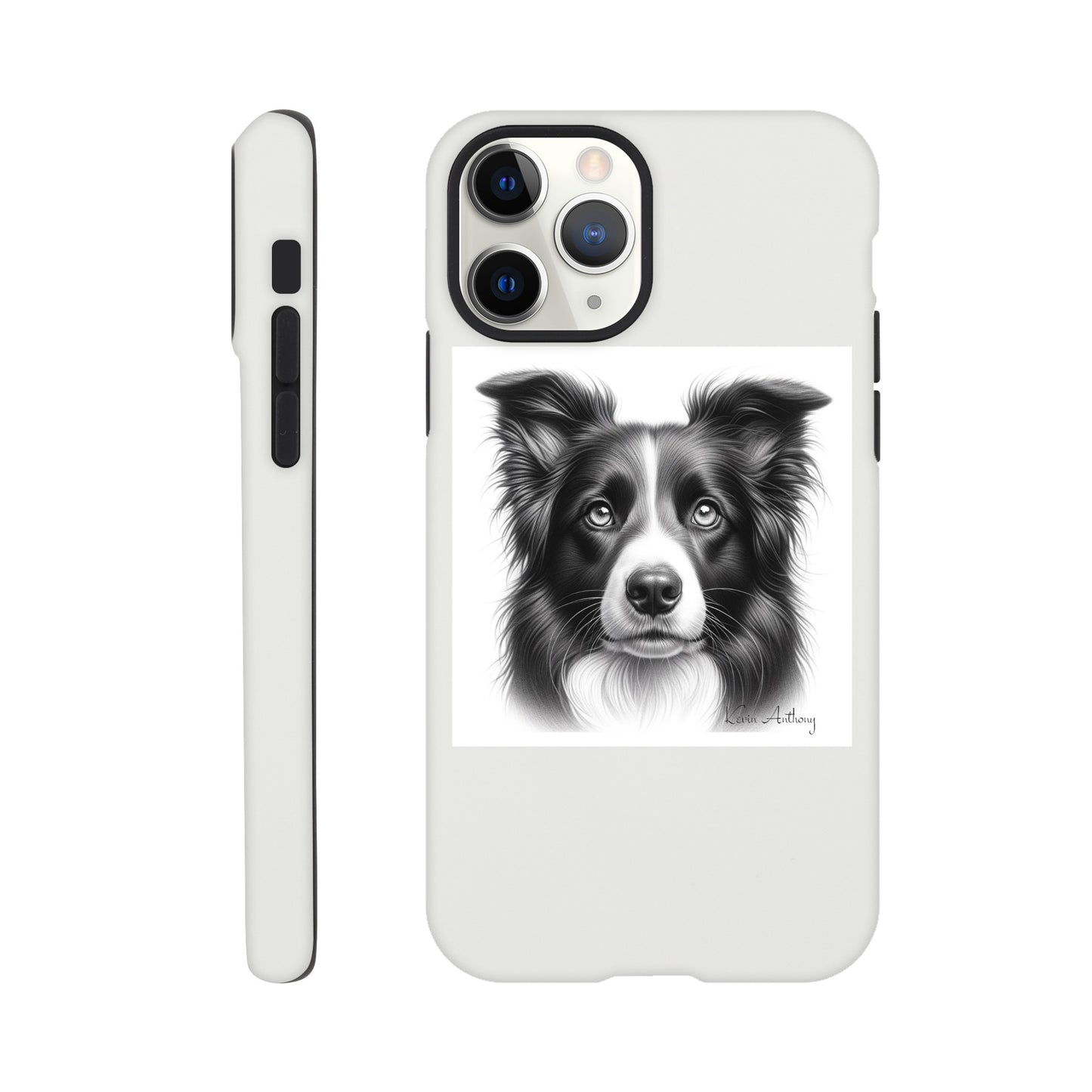 Border Collie Flexi Phone Case - Tough case