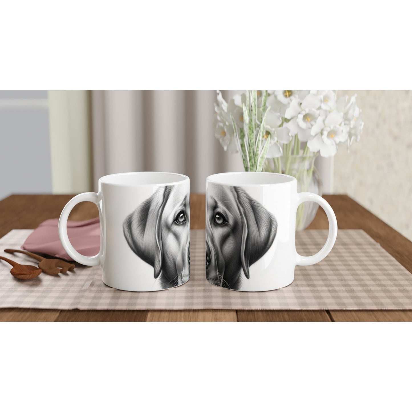 Labrador Retriever Drawing "Eyes" 11oz Ceramic Mug