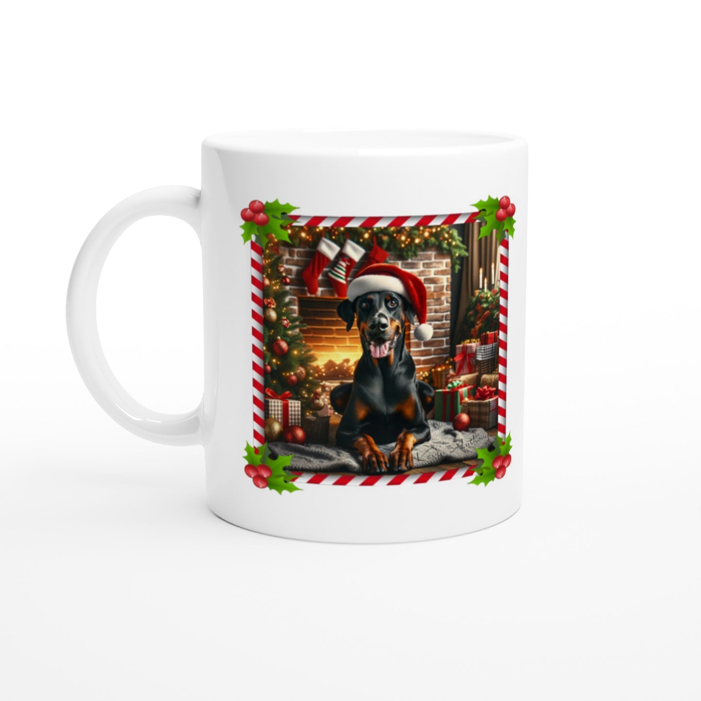Dobermann Christmas 11oz Ceramic Mug
