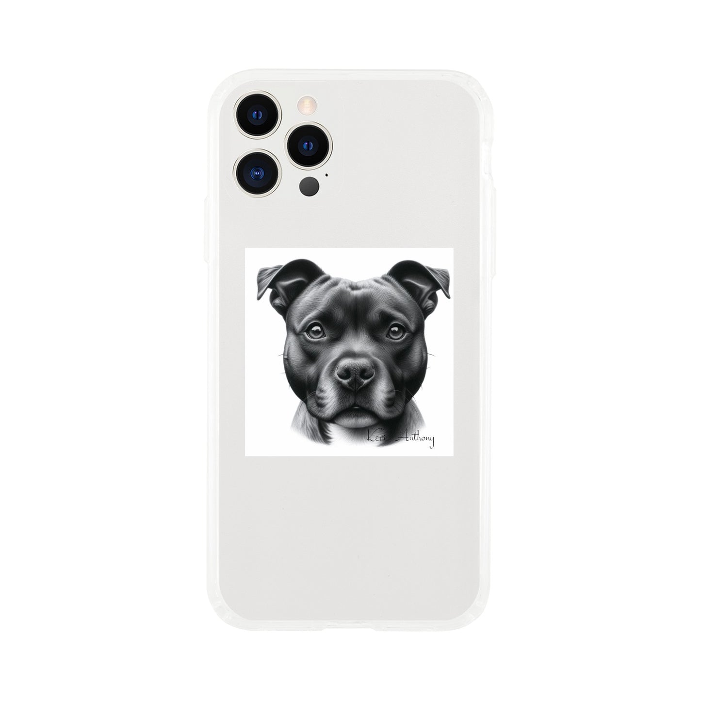 Staffordshire Bull Terrier Phone Case - Clear case